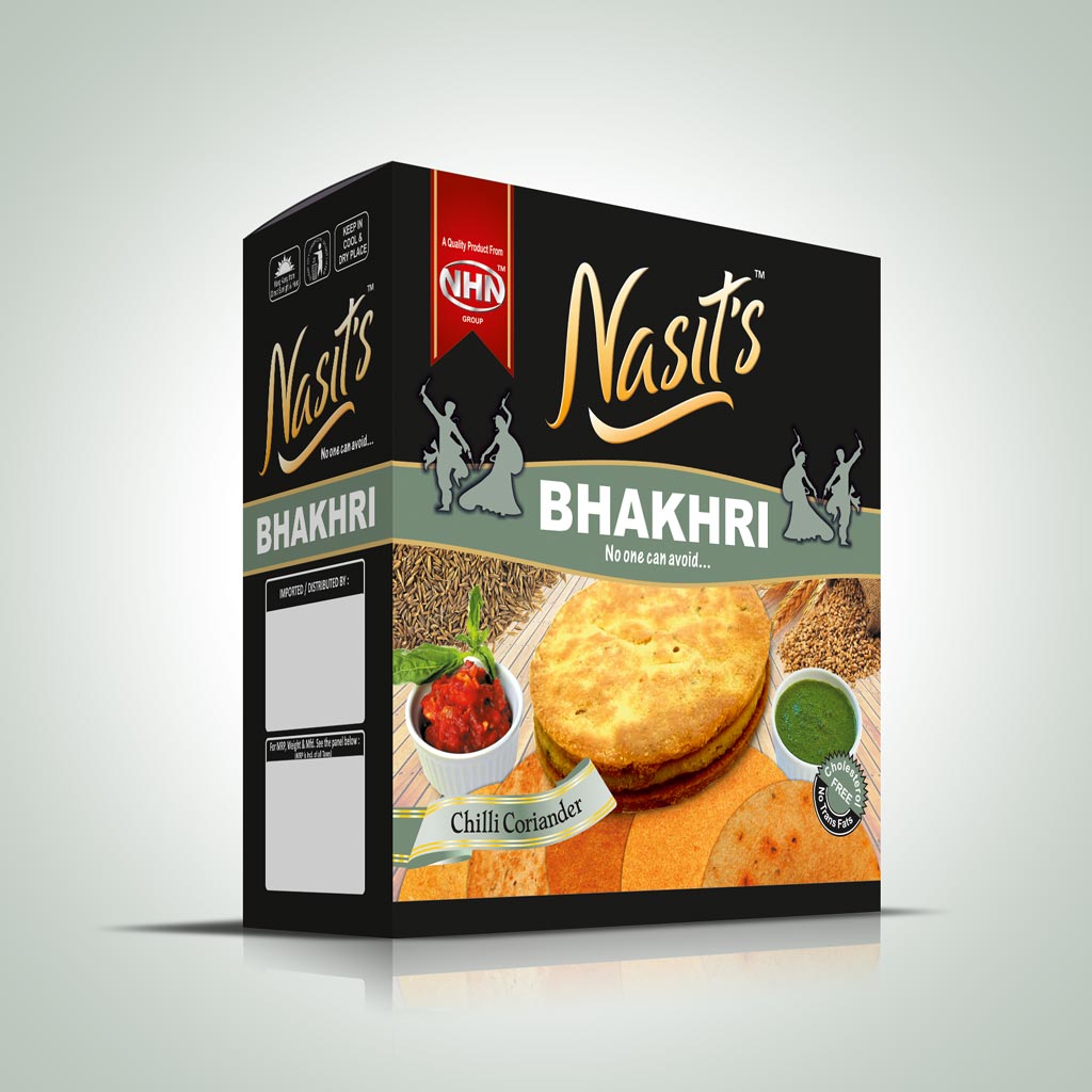 Chilli Coriander Bhakhri