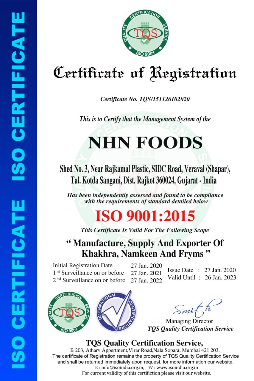 NHN FOODS Certificates